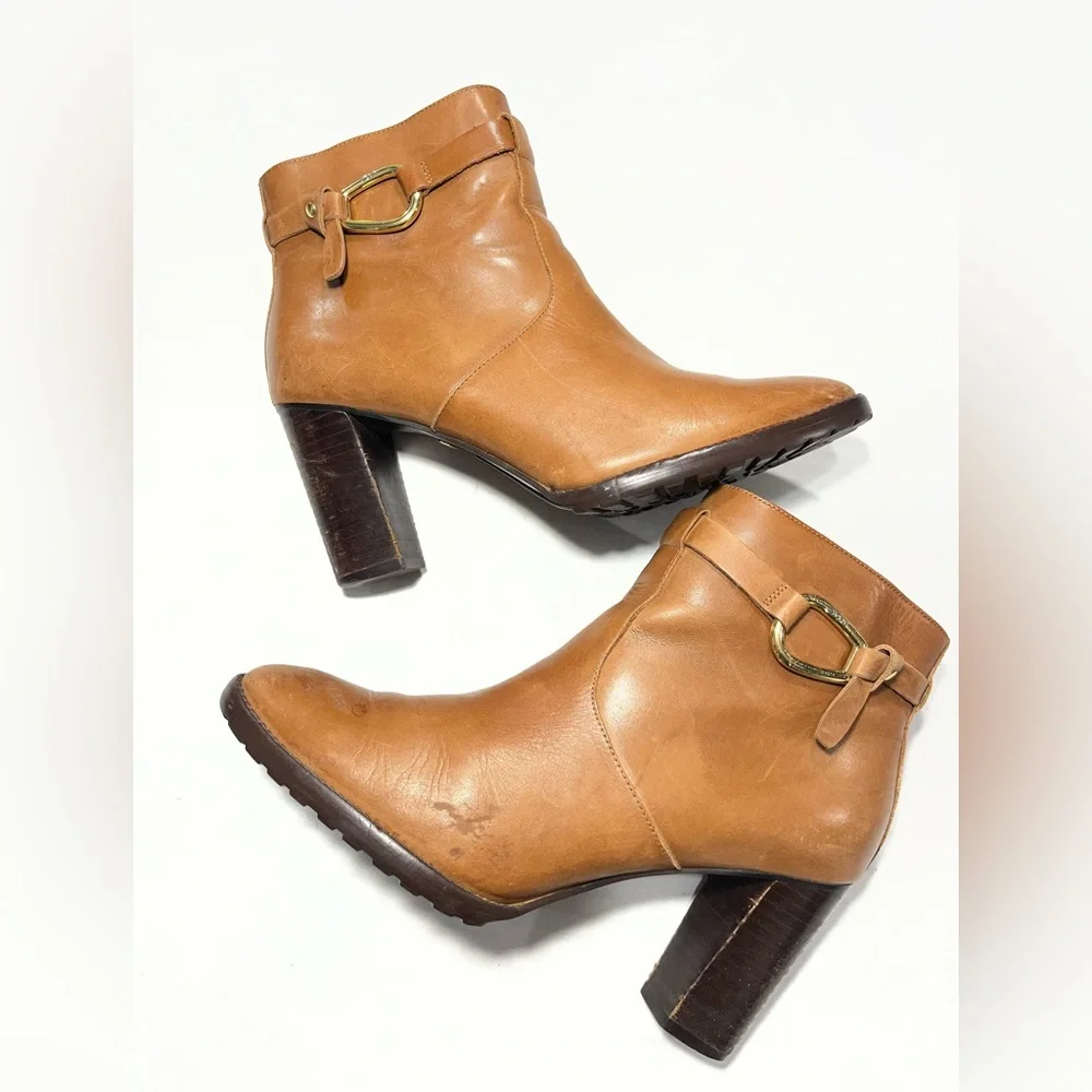 LAUREN RALPH LAUREN LALETTA HEELED ANKLE BOOT